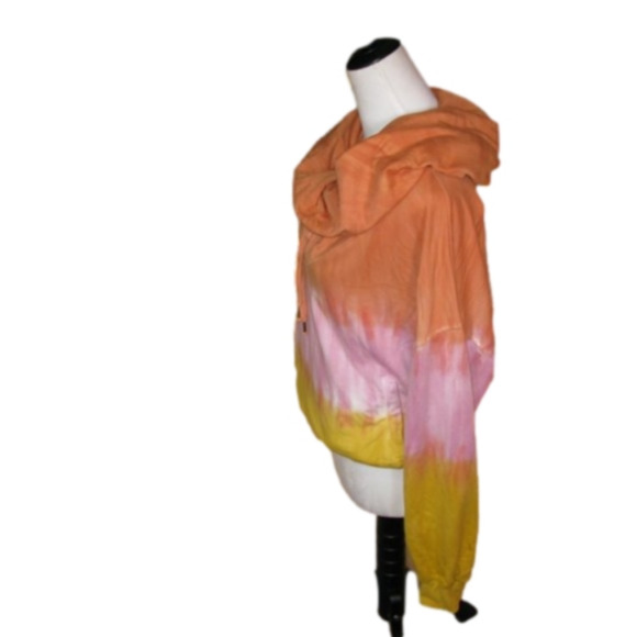 NWOT Young Fabulous & Broke Tri-Color Slouch Neck Sweatshirt Size Small - Picture 5 of 5